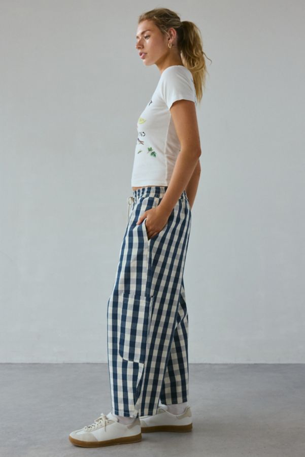 Slide View: 4: Pantalon Ample Court en Toile Eva BDG