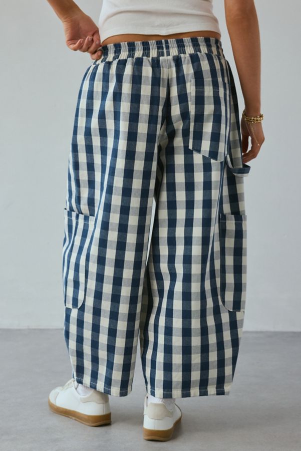 Slide View: 5: Pantalon Ample Court en Toile Eva BDG