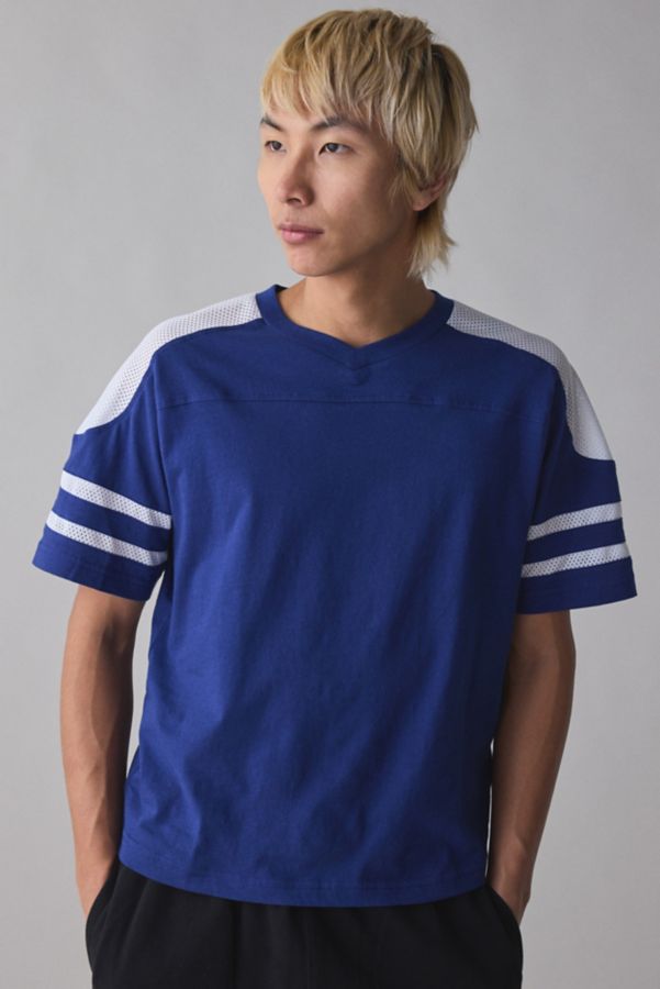 Slide View: 1: Standard Cloth Touchdown Boxy Mesh Tee