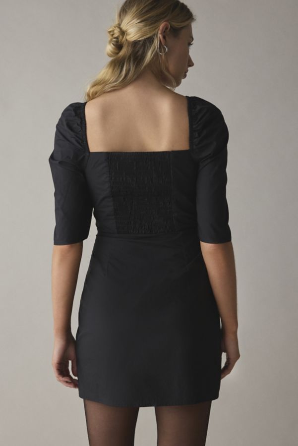 Slide View: 5: Glamorous Black Square Neck Mini Dress