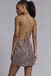 Thumbnail View 4: Glamorous Ditsy Floral Open Tie-Back Mini Dress