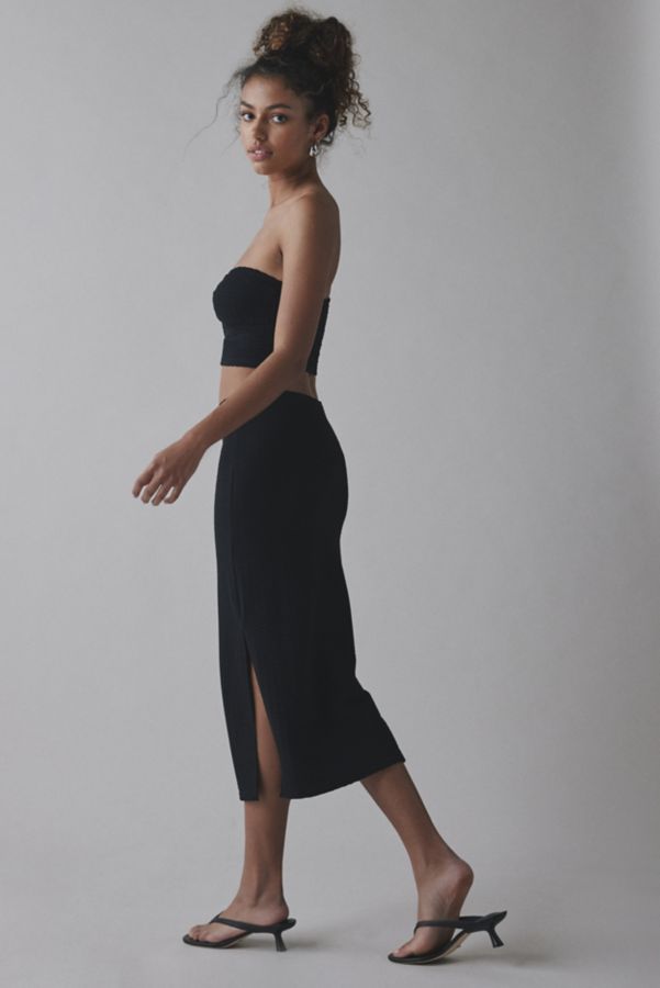 Slide View: 3: UO Oasis Knit Tube Top + Midi Skirt Set