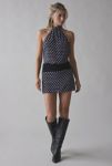 Thumbnail View 4: Motel Valina Polka Dot Halter Mini Dress