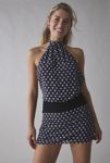 Thumbnail View 1: Motel Valina Polka Dot Halter Mini Dress