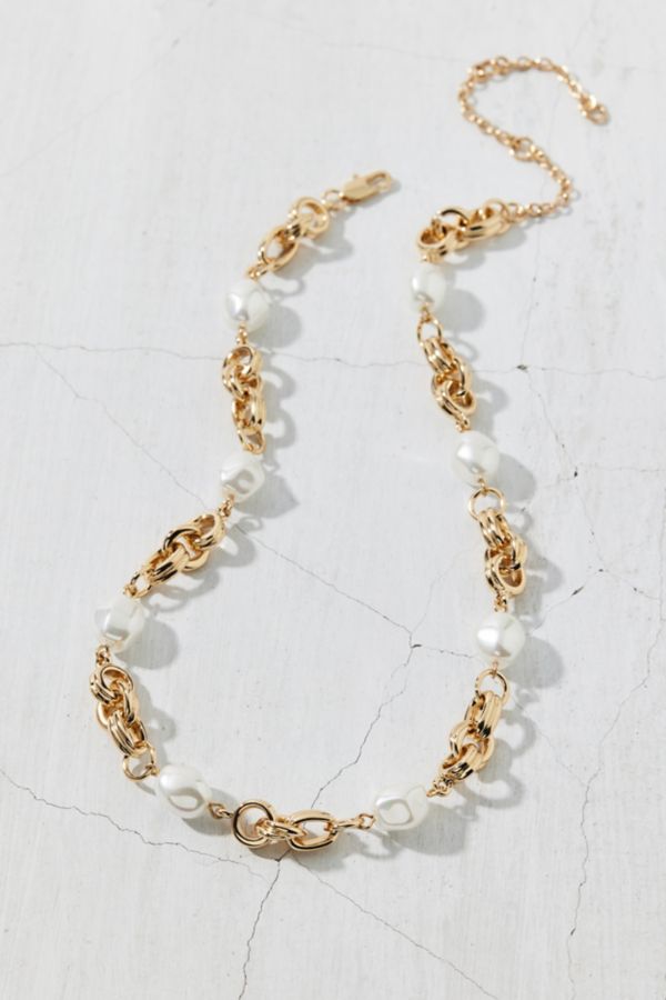 Slide View: 2: Napoli Pearl Chain Necklace