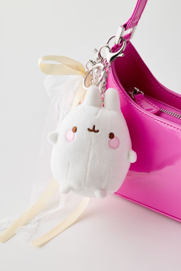 Slide View: 1: Molang Plushie Keychain