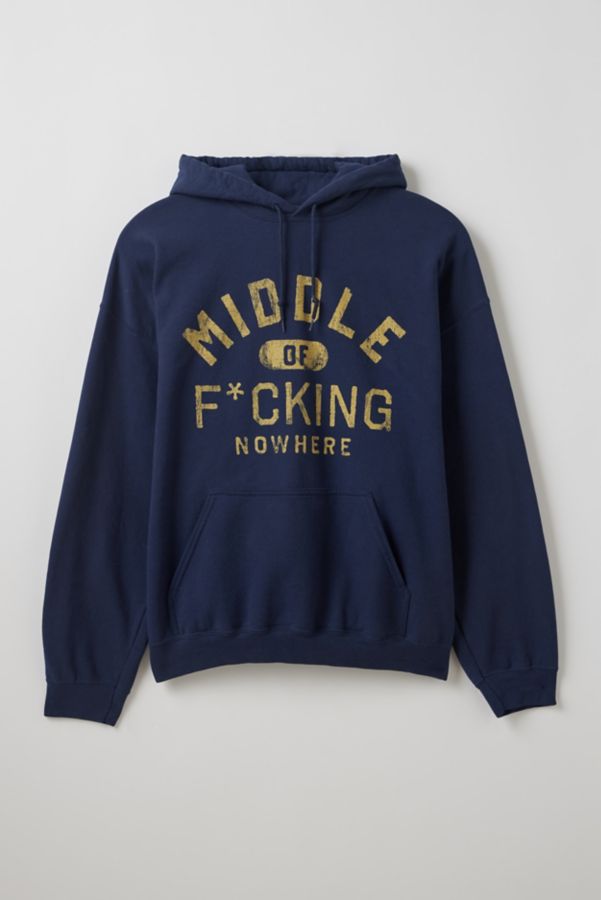 Slide View: 2: Middle Of Nowhere Graphic Hoodie Sweatshirt