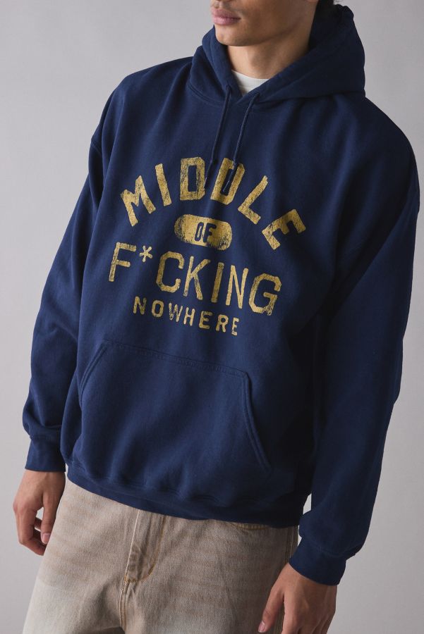 Slide View: 4: Middle Of Nowhere Graphic Hoodie Sweatshirt