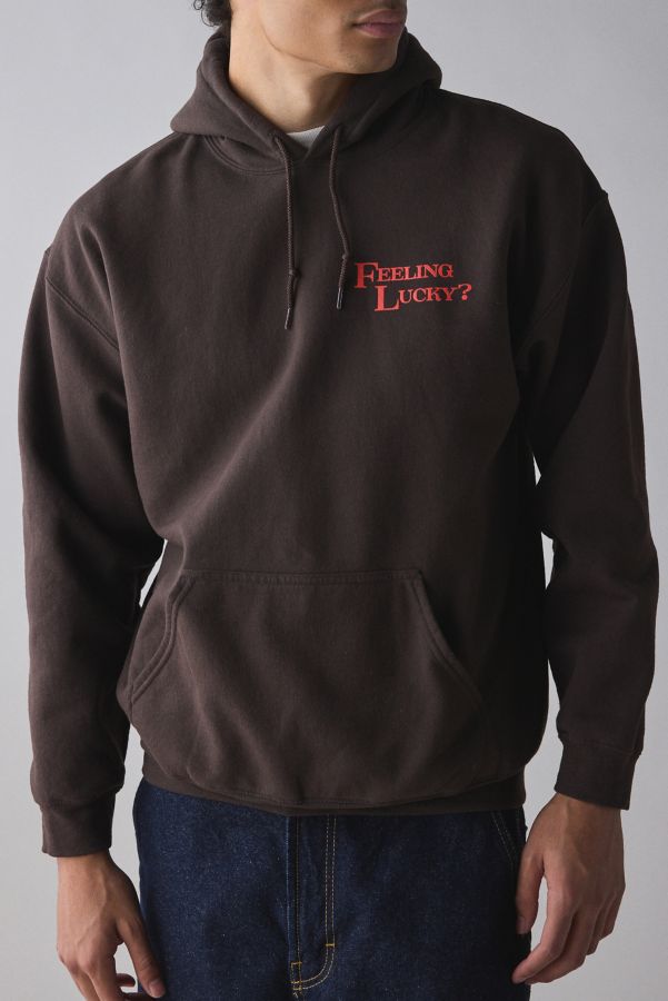 Slide View: 2: Feeling Lucky Dice Graphic Hoodie Sweatshirt