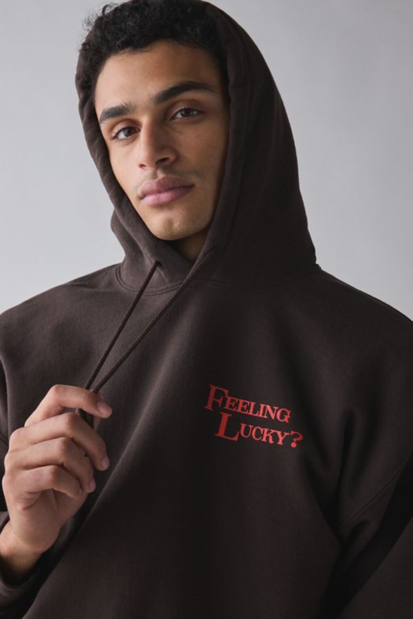 Slide View: 4: Feeling Lucky Dice Graphic Hoodie Sweatshirt