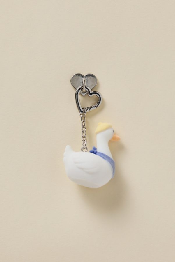 Slide View: 1: Beret Goose Textural Flocked Keychain