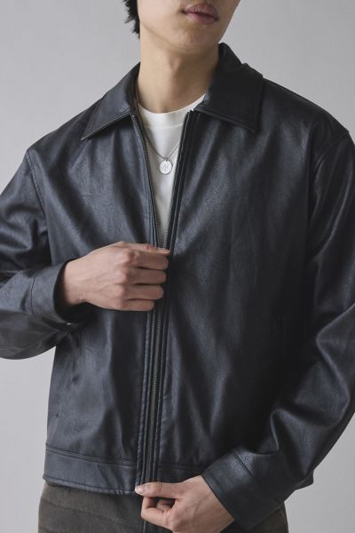 BDG Faux Leather Zip Jacket