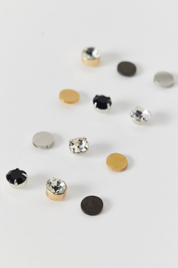 Slide View: 2: Essential Stainless Steel Stud Earring Set