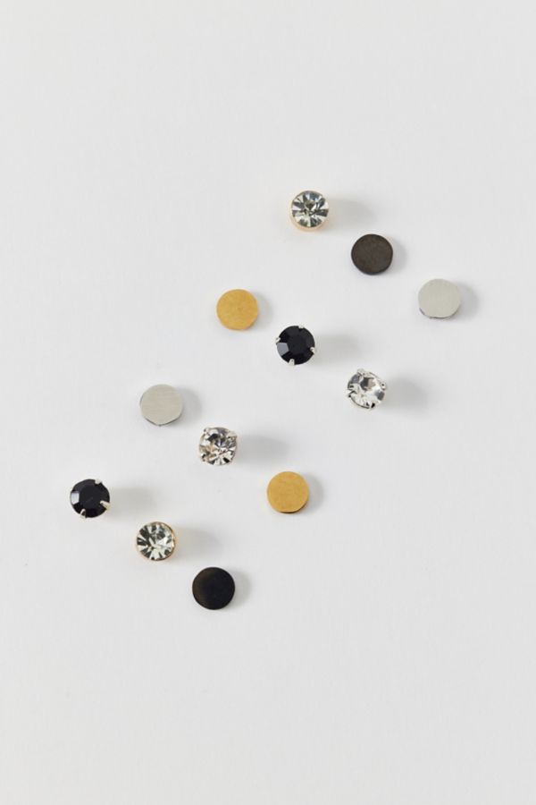 Slide View: 1: Essential Stainless Steel Stud Earring Set