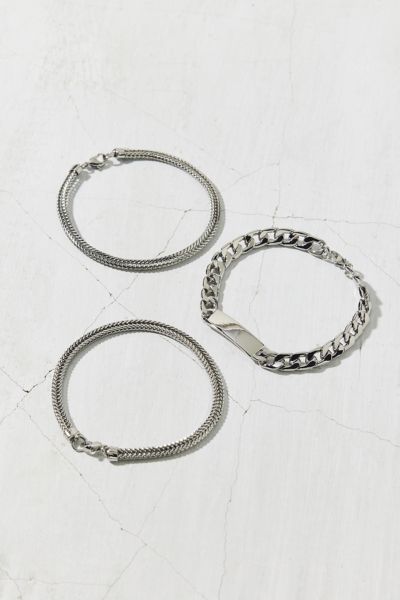 Essential Stainless Steel Chain Bracelet Set