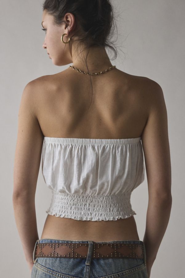 Slide View: 4: UO Maris Ruched Bubble Tube Top