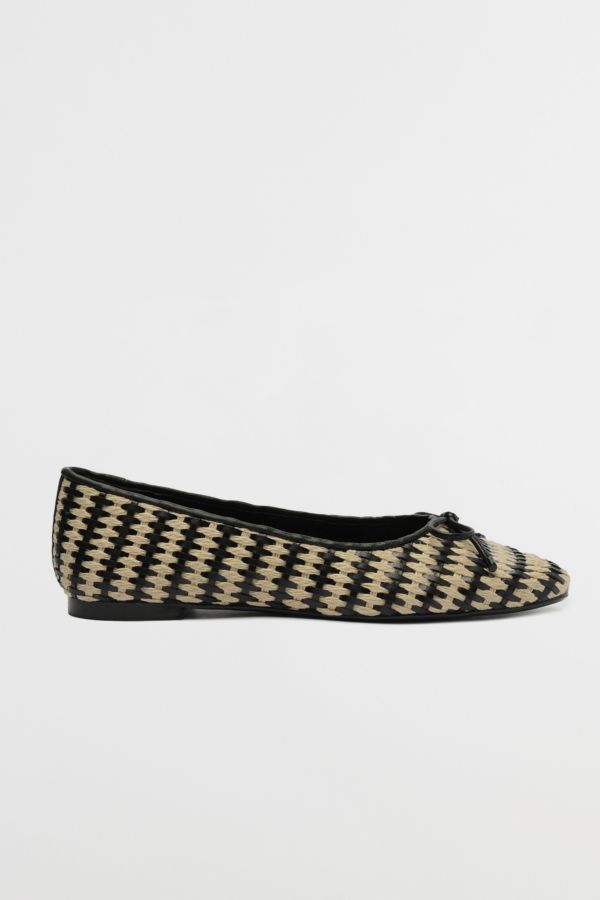 Slide View: 1: Schutz Arissa Straw Ballet Flat