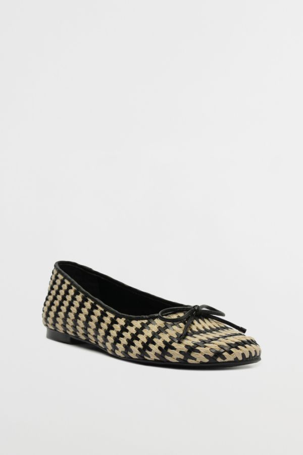 Slide View: 2: Schutz Arissa Straw Ballet Flat