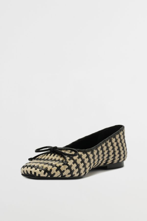 Slide View: 3: Schutz Arissa Straw Ballet Flat