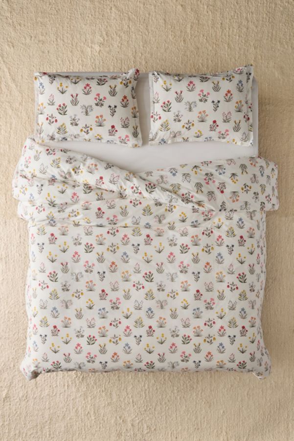 Slide View: 2: Megan Galante For Society 6 Petite Fleur Brushed Cotton Duvet Set