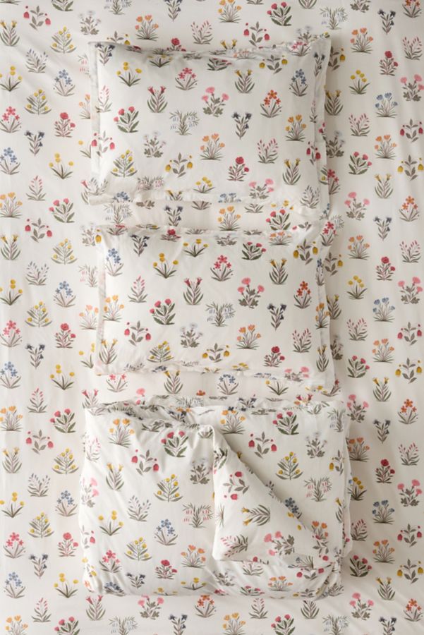 Slide View: 6: Megan Galante For Society 6 Petite Fleur Brushed Cotton Duvet Set