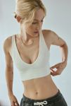 Thumbnail View 1: Out From Under Kaylor Lace Jacquard Seamless Knit Plunge Bra Top