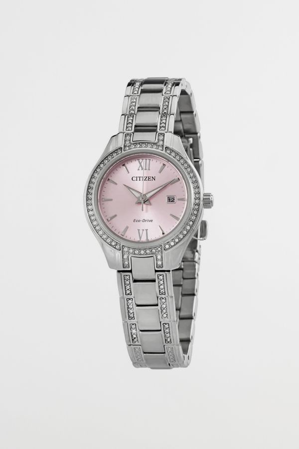 Slide View: 1: Citizen Crystal Pink Dial Watch