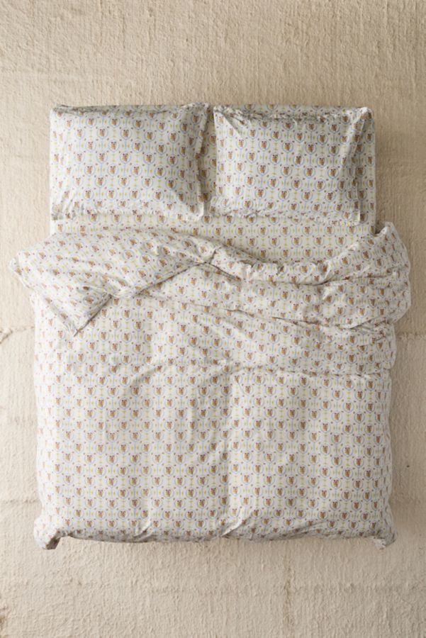 Slide View: 2: Alison Janssen For Society 6 Studio Sweet Posie Vignette Brushed Cotton Duvet Set