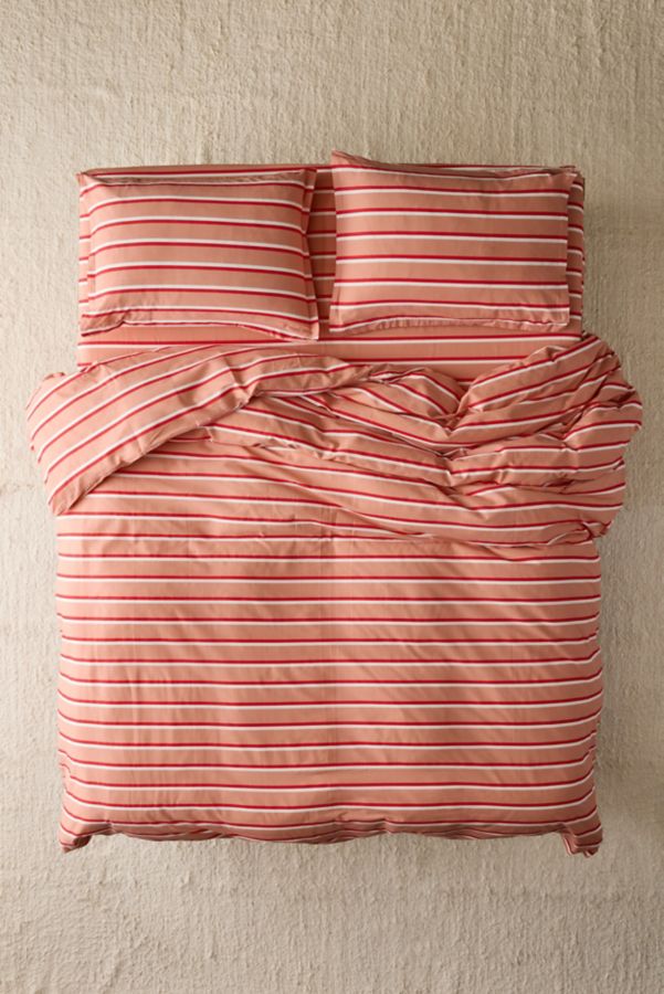 Slide View: 2: Society 6 Double Stripe Brushed Cotton Duvet Set