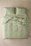 Thumbnail View 2: Society 6 Off-Set Stripe Brushed Cotton Duvet Set