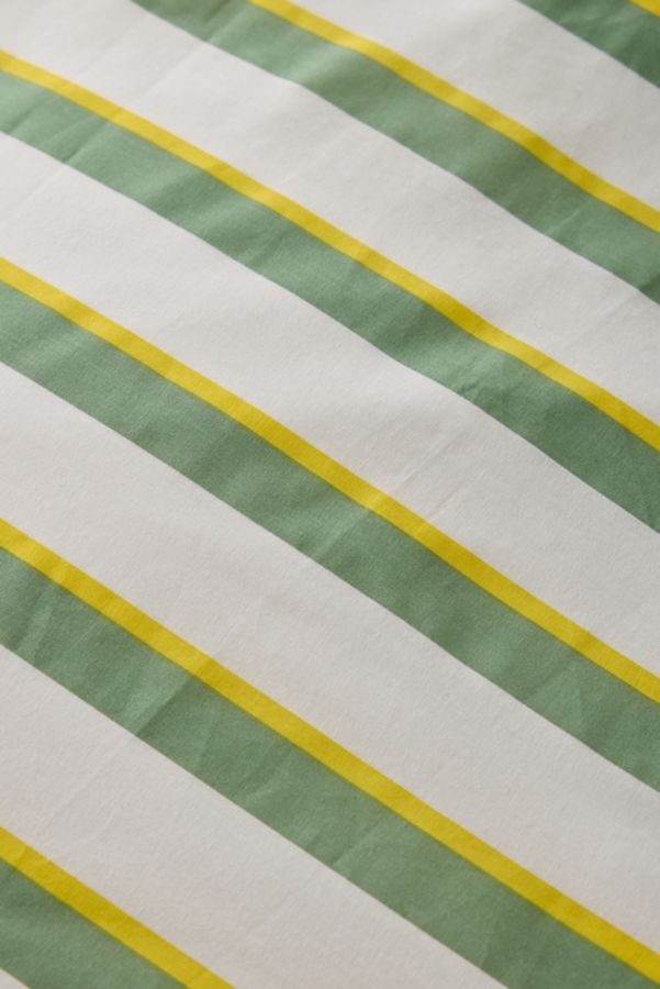 Slide View: 3: Society 6 Off-Set Stripe Brushed Cotton Duvet Set