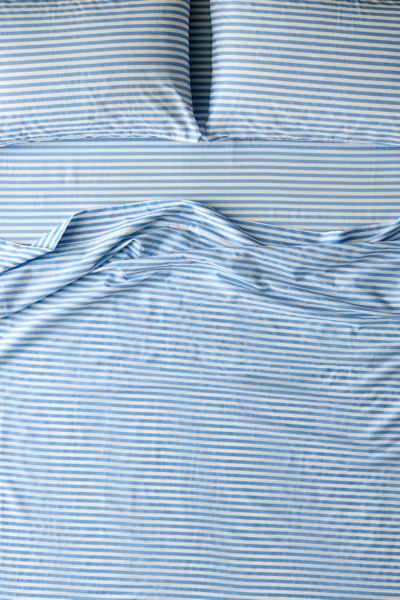 Society 6 Simple Stripe Brushed Cotton Sheet Set