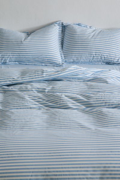 Society 6 Simple Stripe Brushed Cotton Duvet Set