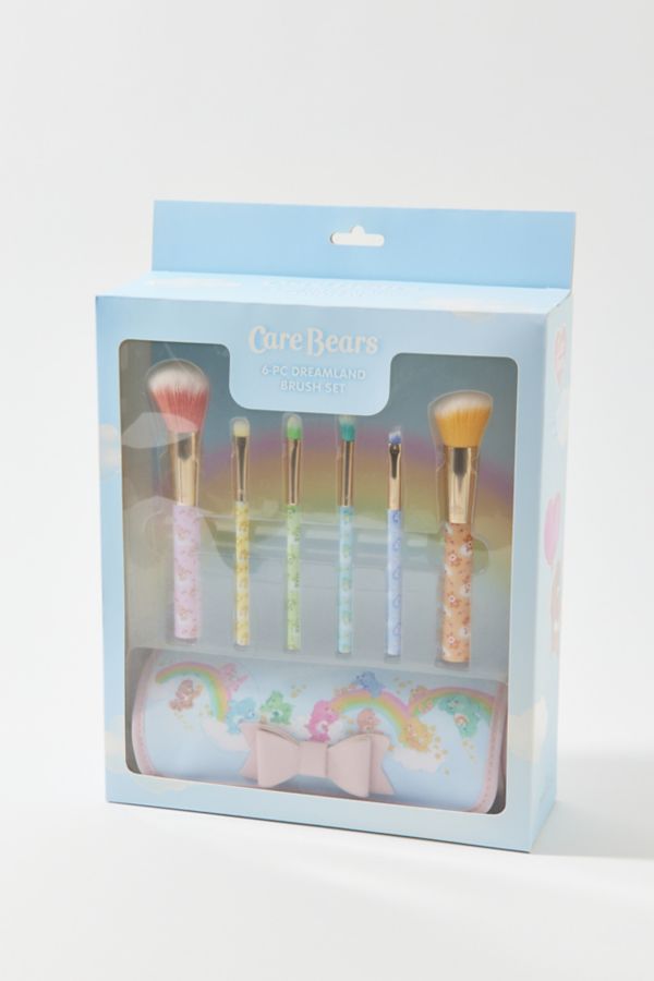 Slide View: 3: Impressions Vanity Co. Care Bears Dreamland 6-Piece Makeup Brush & Roll-Up Case Set