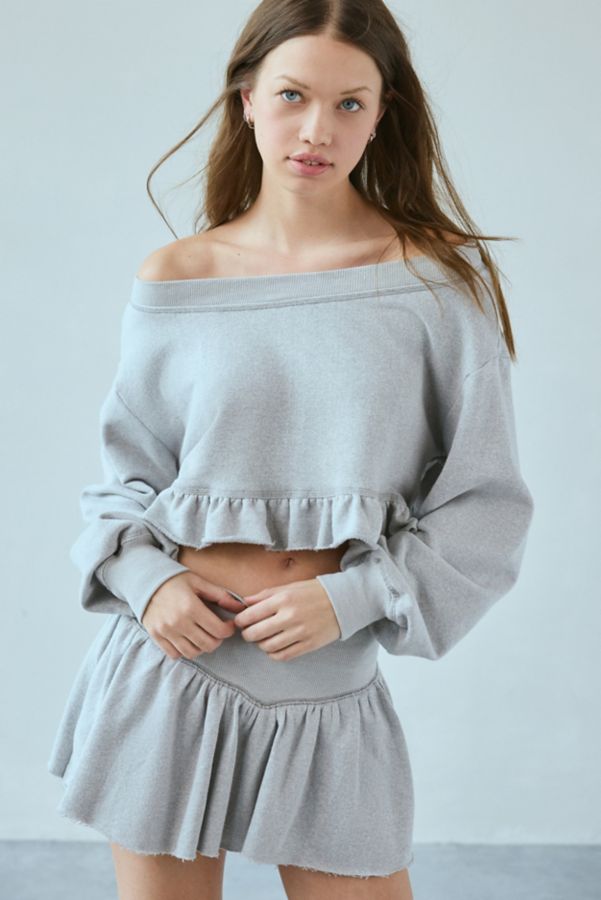 Slide View: 1: Out From Under Lyra Ruffle Off-The-Shoulder Pullover