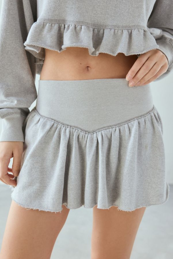 Slide View: 2: Out From Under Lyra Ruffle Drop-Waist Mini Skort