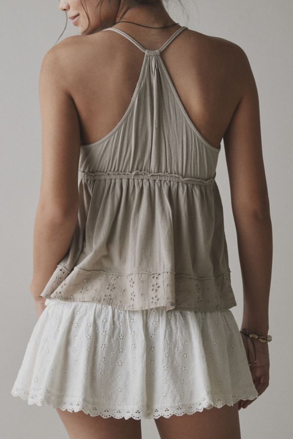 Slide View: 2: Kimchi Blue Bailey Eyelet Lace Babydoll Tank Top