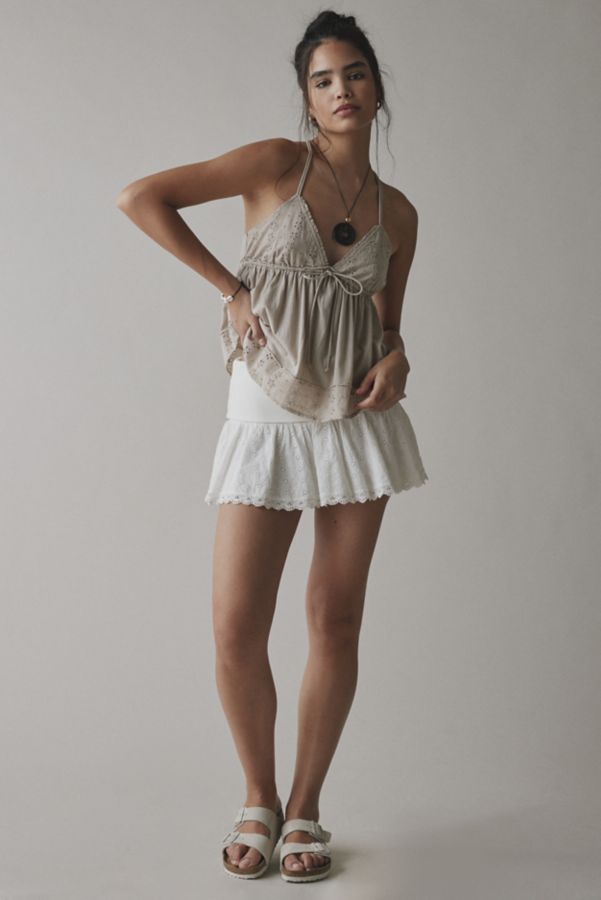 Slide View: 3: Kimchi Blue Bailey Eyelet Lace Babydoll Tank Top