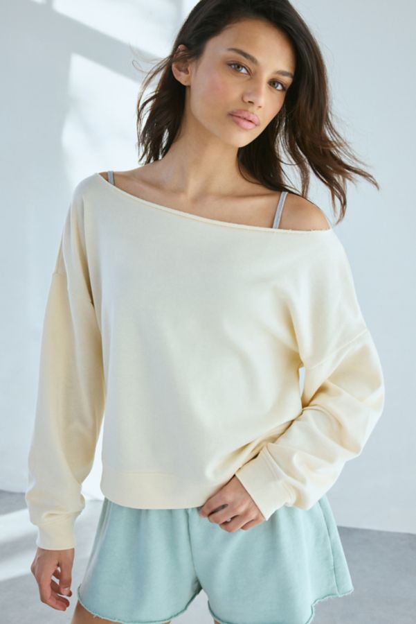 Slide View: 1: Out From Under Finley Oversized Off-The-Shoulder Pullover