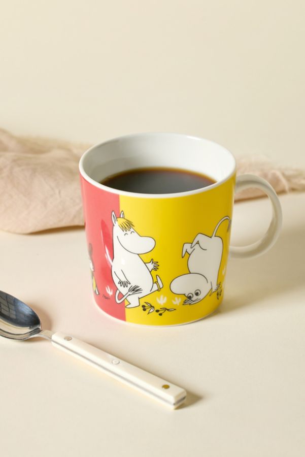 Slide View: 3: Moomin Arabia Printed Porcelain Mug