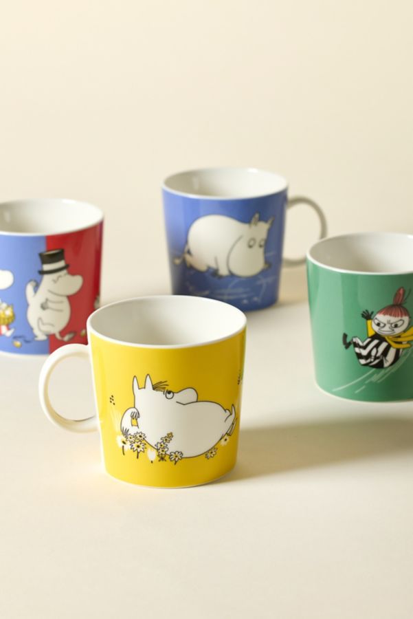 Slide View: 1: Moomin Arabia Printed Porcelain Mug