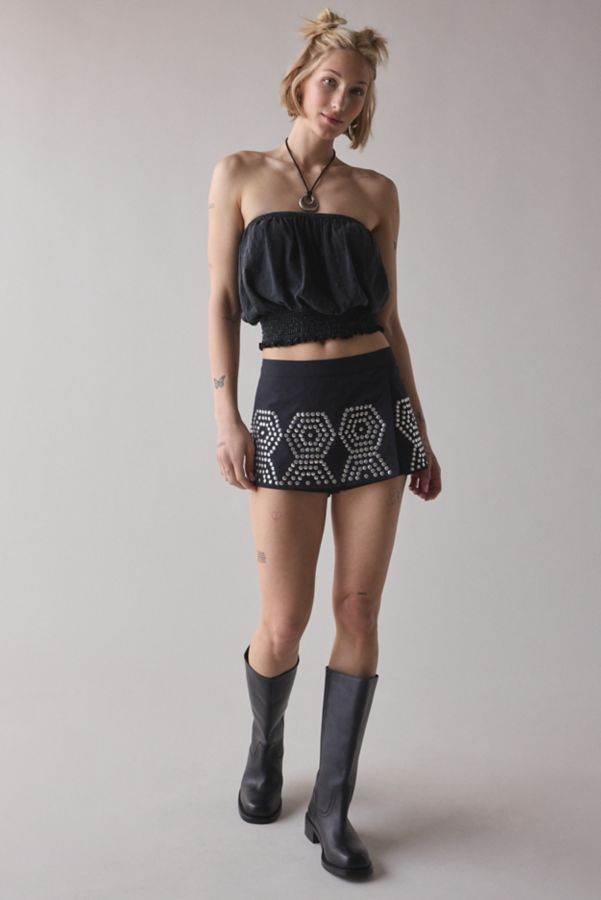 Slide View: 3: Silence + Noise Sky Festival Studded Micro Skort