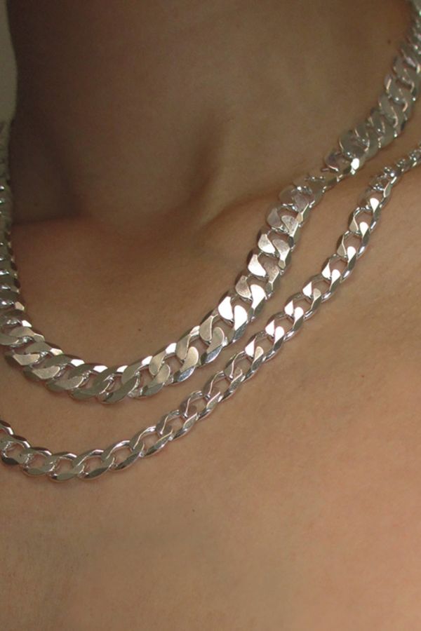 Slide View: 3: RIMOR 925 Sterling Silver Curb Chain