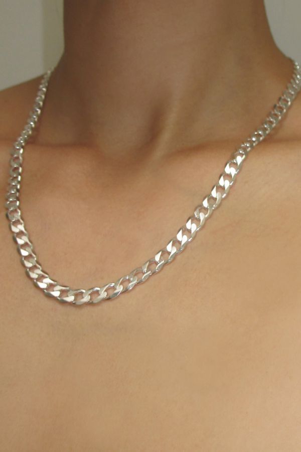 Slide View: 4: RIMOR 925 Sterling Silver Curb Chain