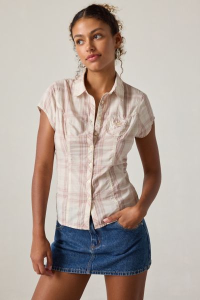 BDG Veronica Short Sleeve Button-Down Shirt