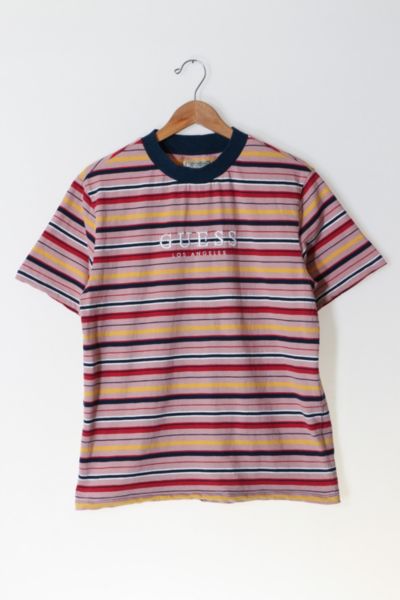 Vintage Guess Los Angeles Striped Knit T-shirt