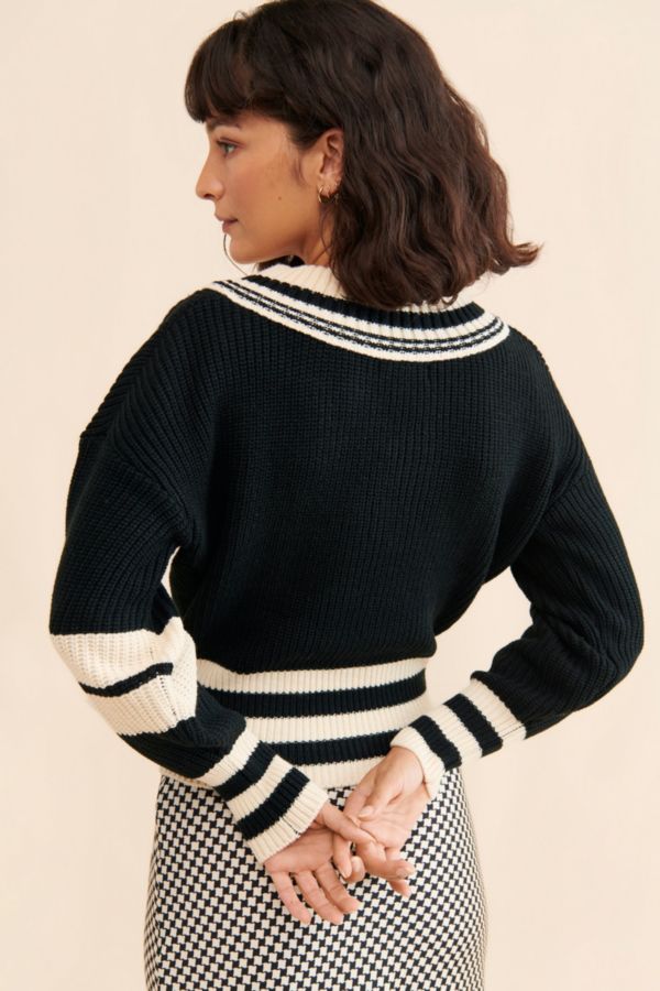 Slide View: 2: Steve Madden Jen V-Neck Sweater