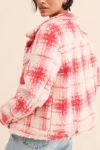 Thumbnail View 2: Glamorous Plaid Fuzzy Shirt Jacket