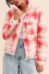 Thumbnail View 1: Glamorous Plaid Fuzzy Shirt Jacket