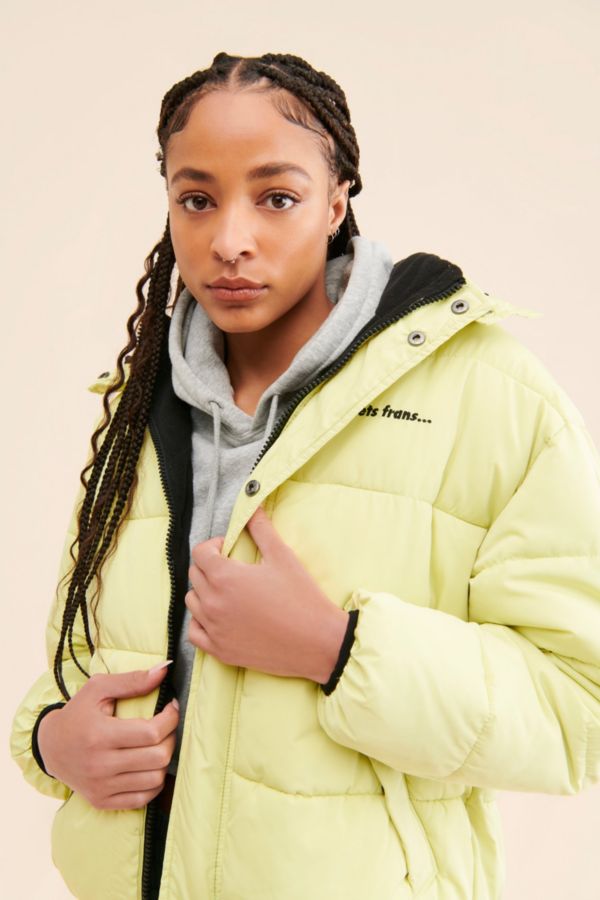 Slide View: 3: Hooded Puffer Jacket